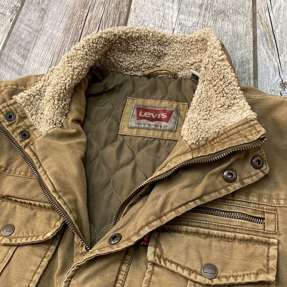 Levi’s Canvas/Quilt Lined Trucker Jacket M - Picture 6 of 10